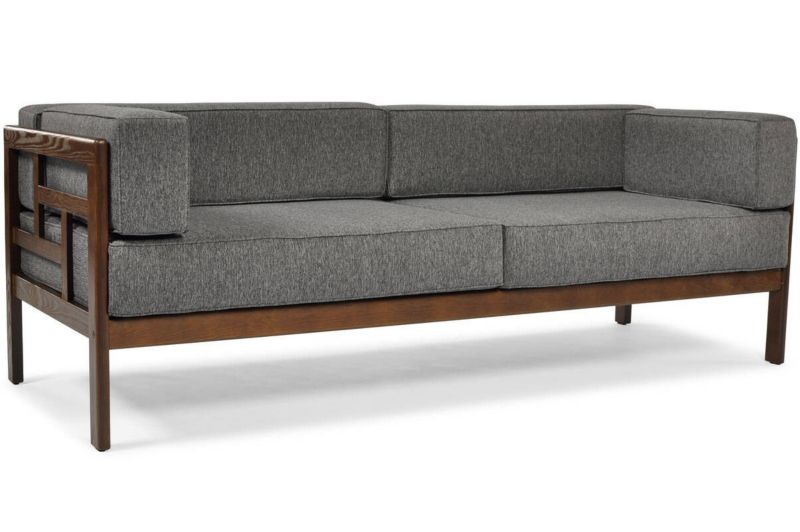 Sofa ogrodowa Bettso Eden trzyosobowa na drewnianym stelażu grafit 1szt.