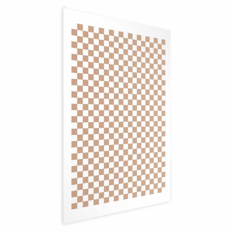Plakat Artgeist Brązowa geometria 21x30 cm bez ramy 1 szt