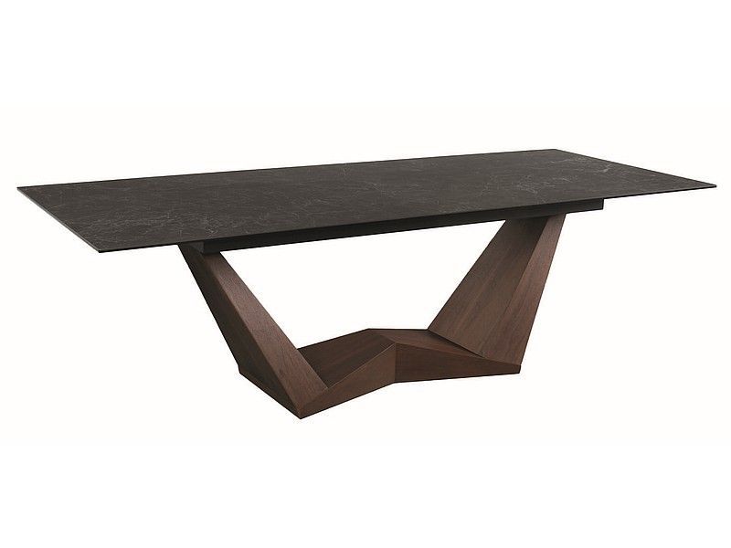 Stół Signal rozkładany BONUCCI CERAMIC 200(250)x98 czarny marmur/orzech 1 szt