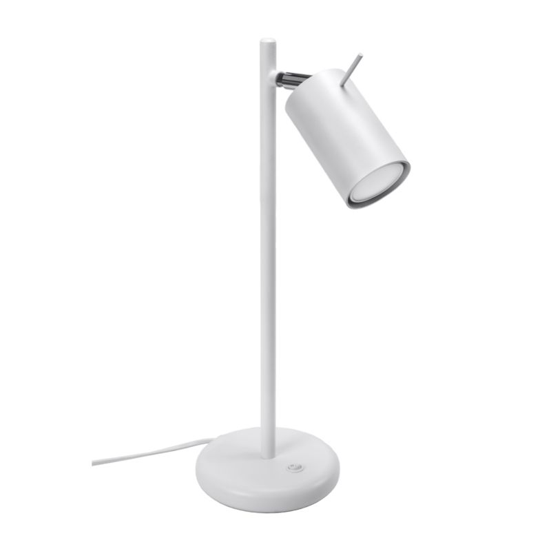 Lampa biurkowa Sollux Lighting RING biała 1 szt.
