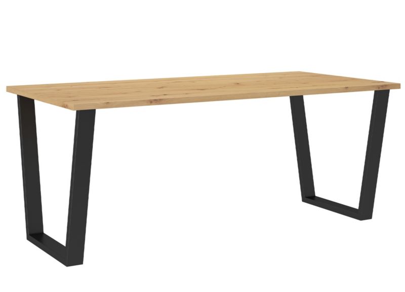Stół loftowy do salonu Bonni Cezar 185x90 Dąb Artisan 1 szt.