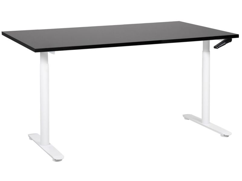 Biurko regulowane Manualny Czarny Destinas 160 x 72 cm 1 szt.