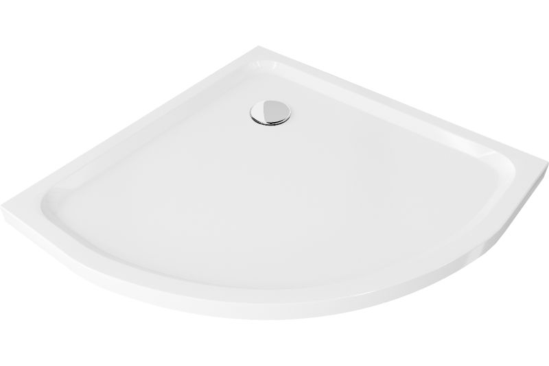 Brodzik półokrągły Mexen Flat biały 80x80 cm 41108080 1 szt.
