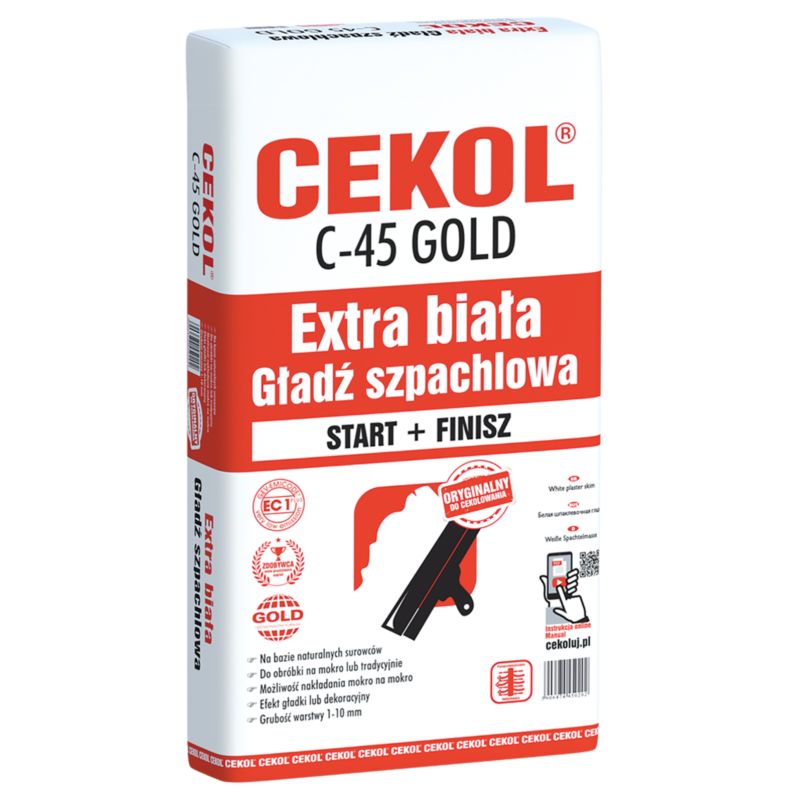 Biała masa szpachlowa Cekol C-45 5 kg