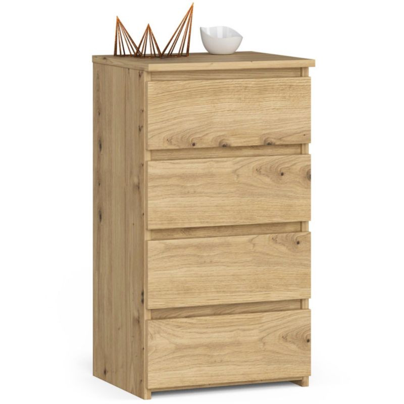 Komoda Akord CL4 Dąb Artisan 40 cm 4 szuflady kolor Dąb Artisan mat 40x35x74 cm 1 szt.