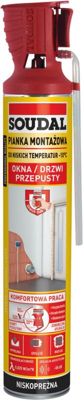 Pianka montażowa Soudal zimowa 750 ml