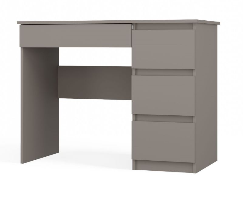 Biurko Topeshop Mijas Prawe Glina Szary 51x98x76 cm 1 szt.