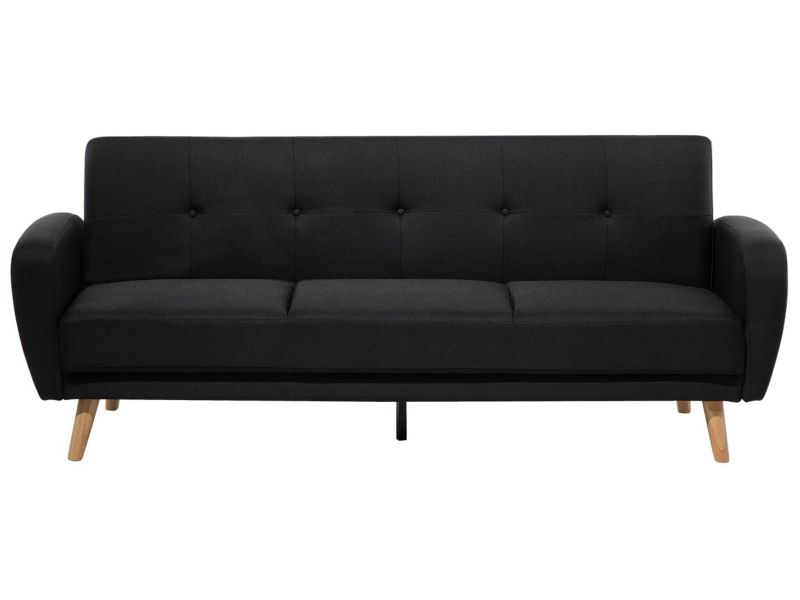 Sofa trzyosobowa Florli Czarny 1 szt.