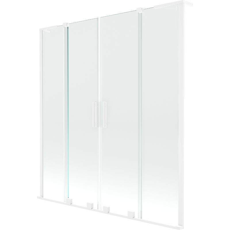 Parawan nawannowy ruchomy Mexen Velar L biały 160x150 1 szt.