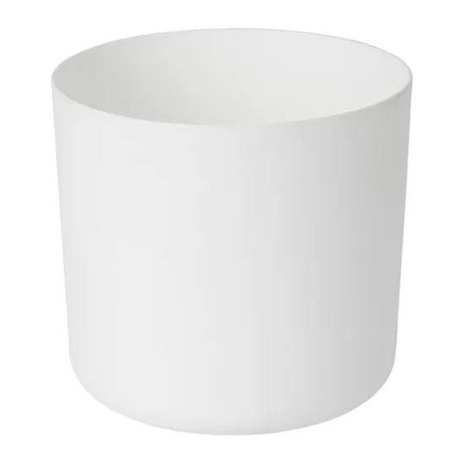 Doniczka upcyklingowa biała 14 cm