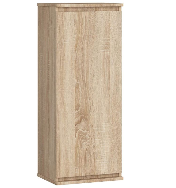 Szafka Akord W40 Dąb Sonoma 40 cm 1 drzwi kolor Dąb Sonoma mat 3 półki 40x30x99 cm 1 szt.