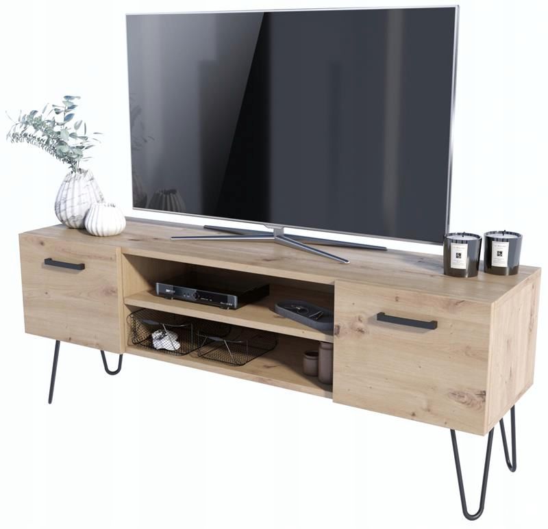 Szafka rtv Matkam stolik V1 Per artisan-czarny 1 szt.