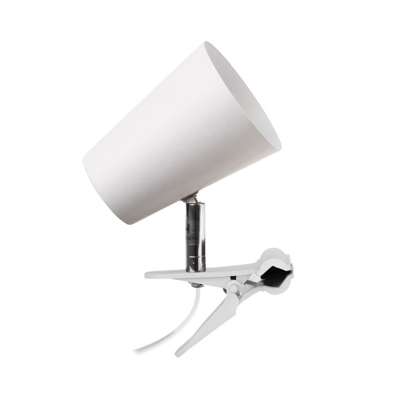 Skandynawska Lampa z Klipsem SPOT Light 1xE14 Max.40W Biały Metal, Polski Producent, 1 szt.