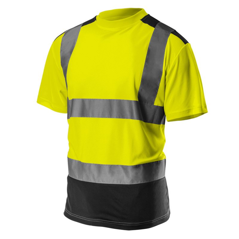 T-shirt roboczy ostrzegawczy NEO TOOLS intensywna widzialność L żółty 1 szt.