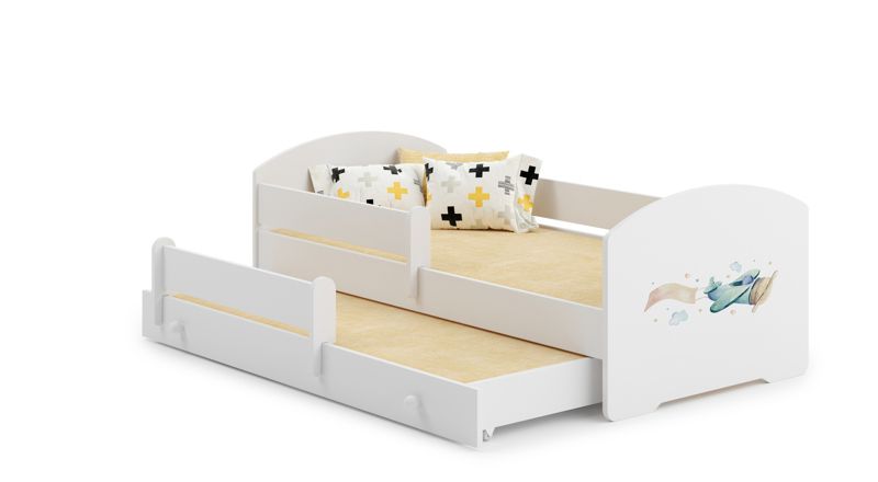 Łóżko podwójne Kobi LUK 160x80 Samolot 1 szt.