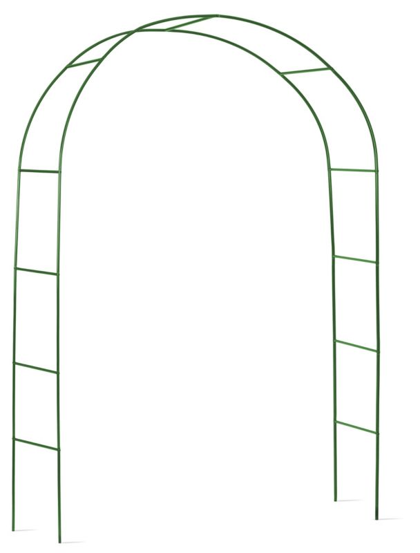 Pergola ogrodowa Plonos metalowa 240x140cm zielona na kwiaty róże 1 szt.