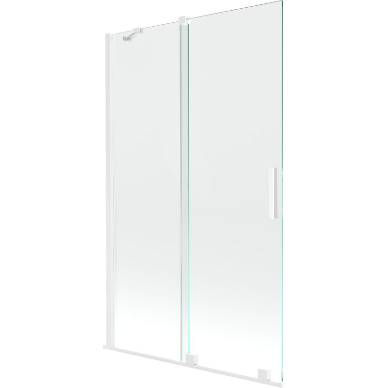 Parawan nawannowy rozsuwany Mexen Velar biały 110x150 cm 1 szt.