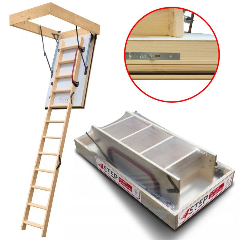 Schody strychowe 4STEP Extreme 120x70 0,55 W/m2K 1szt.