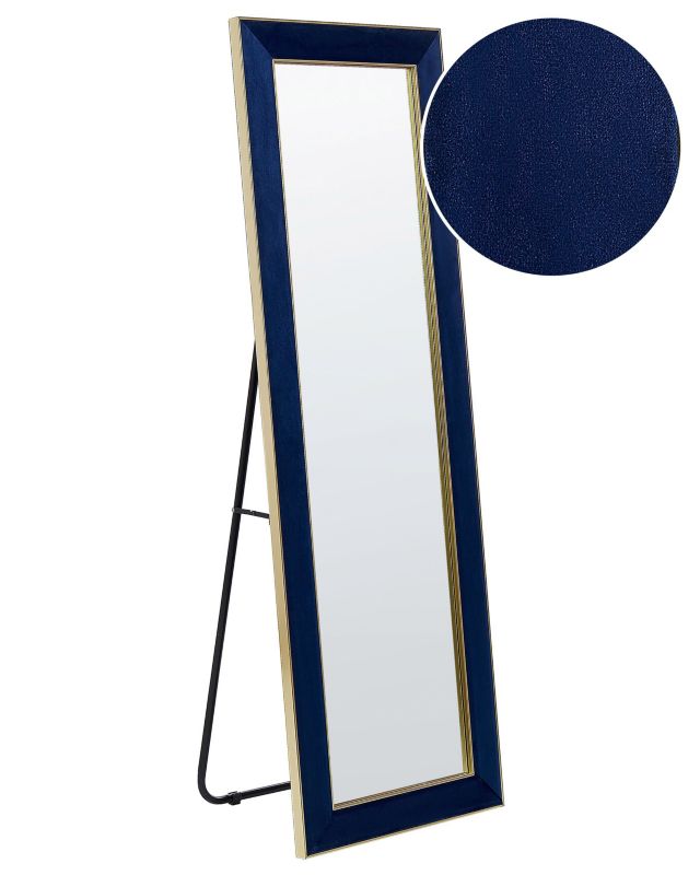 Lustro stojące Lautrec 150 cm Welur Granatowy 1 szt.
