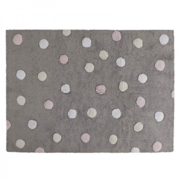 Dywan Lorena Canals dziecięcy TOPOS TRICOLOR GREY ROSA/PINK 120x160 szary 1 szt