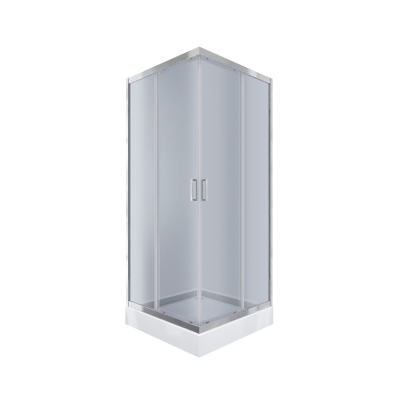 Kabina prysznicowa GALLA Durasan 90x90 chrom kwadratowa z brodzikiem zestaw 1 szt.