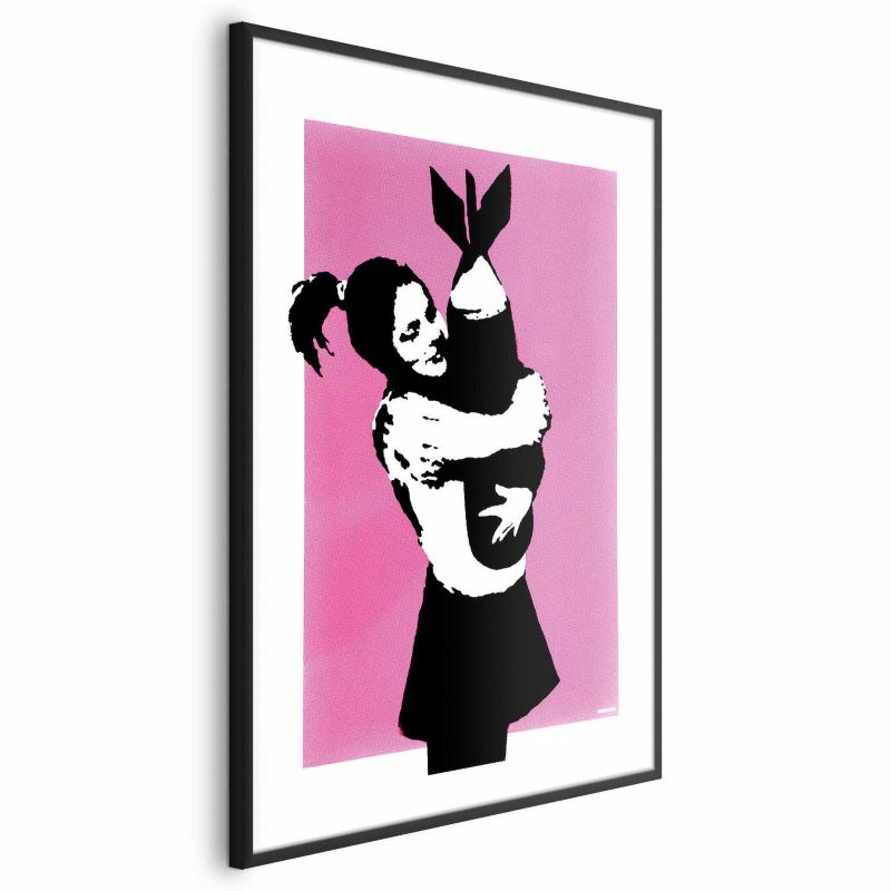 Plakat Artgeist Bombowy uścisk 60x90 cm z ramą czarną 1 szt