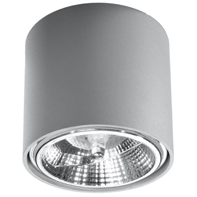 Plafon Sollux Lighting TIUBE szary 1 szt.