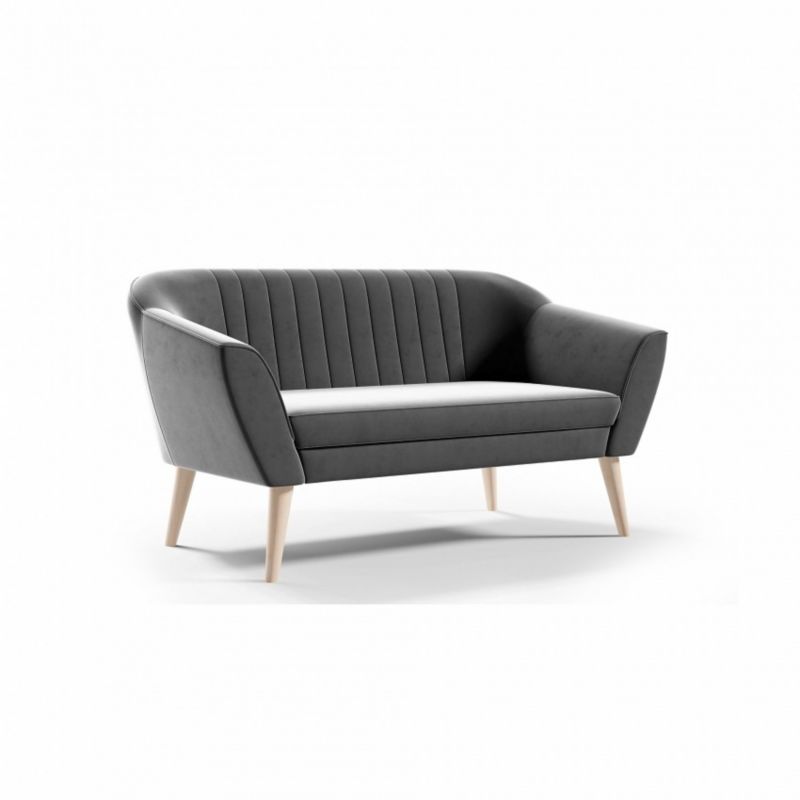 Sofa Bettso Pirs 2 140 cm z miękkim oparciem szara 1szt.