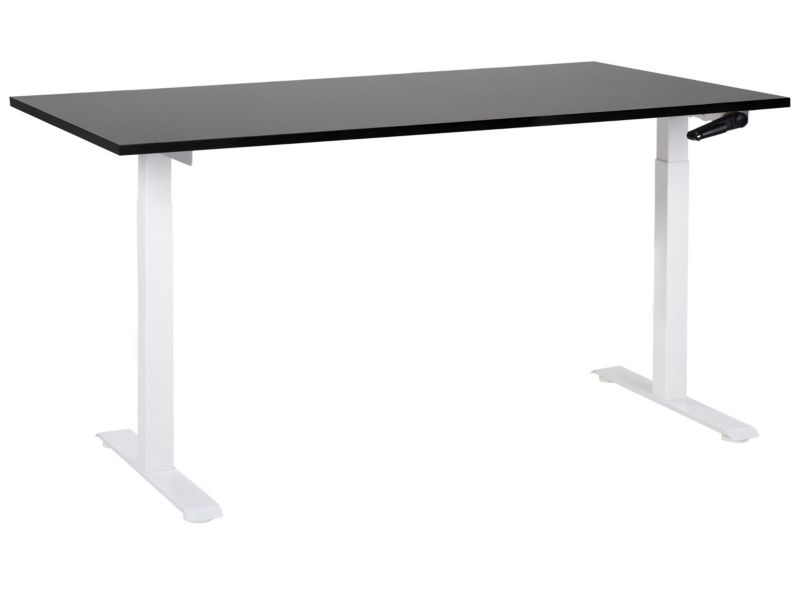 Biurko regulowane Manualny Czarny Destines 160 x 72 cm 1 szt.