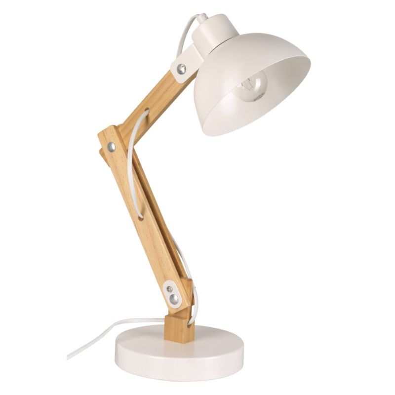 Lampka biurkowa LightLogic LL UBUD TL E27 W 66396 biała regulowany wysięgnik 1 szt.