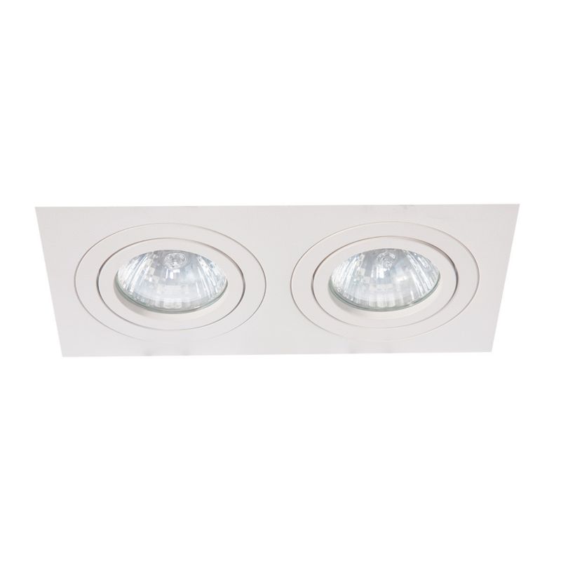 Podwójna oprawa podtynkowa Light Prestige Metis biała 2 x GU10 1 szt.
