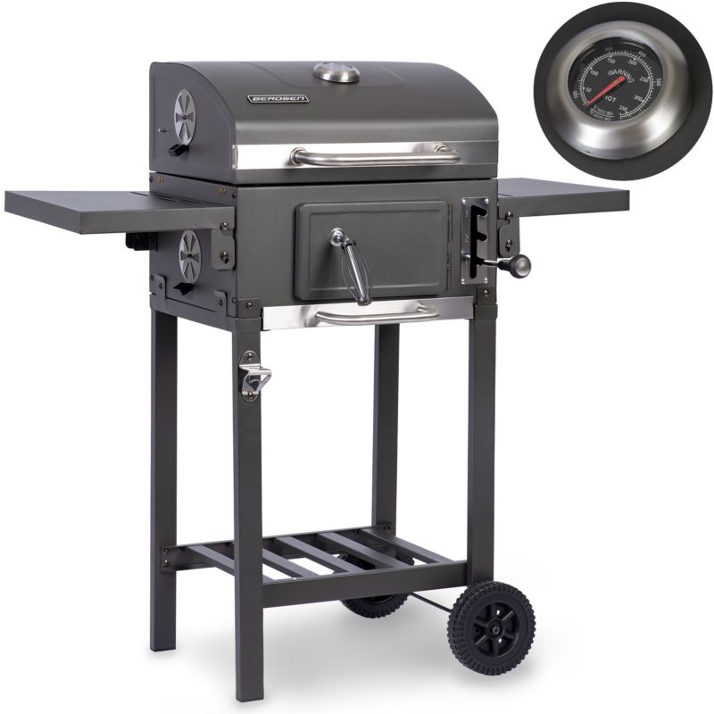 Duży grill węglowy Berdsen BD-892 42 x 31,5 cm ogrodowy z półkami 1 szt.