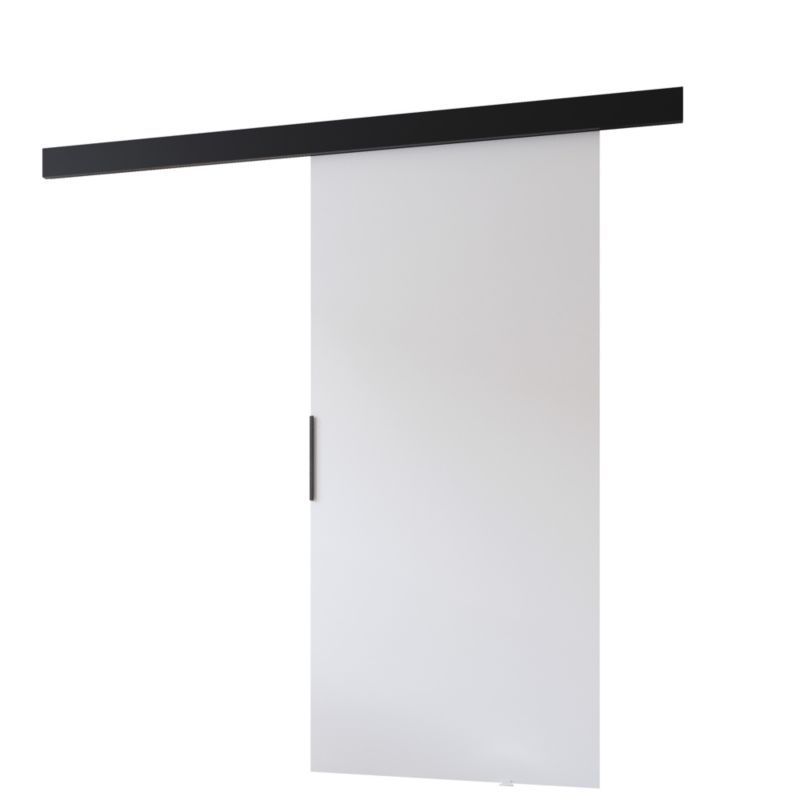 Drzwi przesuwne MINIO go for it PRIM A 106 cm białe z czarną maskownicą 1 szt.