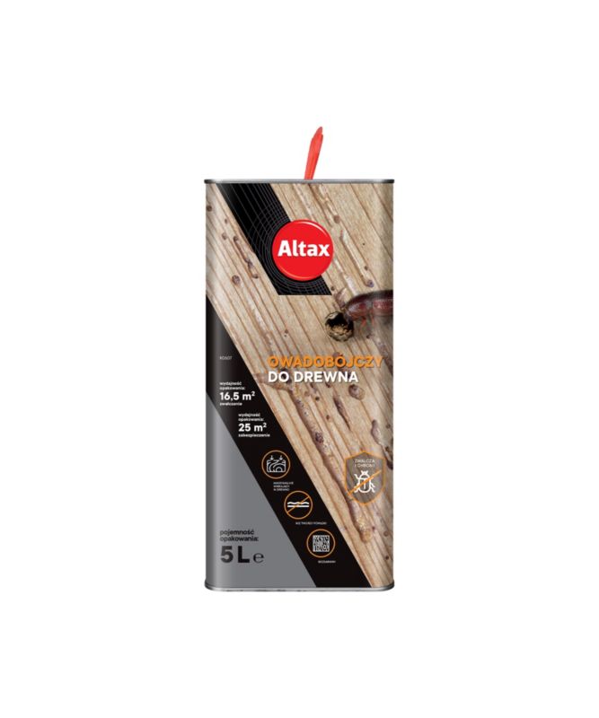 Preparat owadobójczy do drewna Altax bezbarwny 5 l