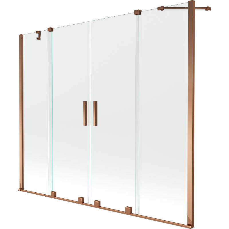 Parawan nawannowy 2-skrzydłowy Mexen Velar różowe złoto 180 x 150 cm 1 szt.