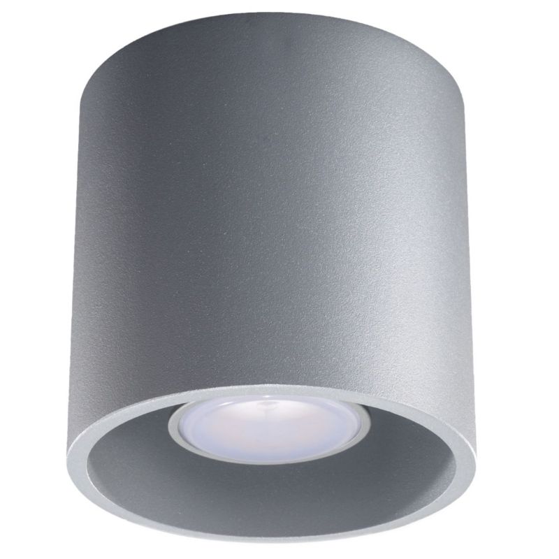 Plafon Sollux Lighting ORBIS 1 szary 1 szt.