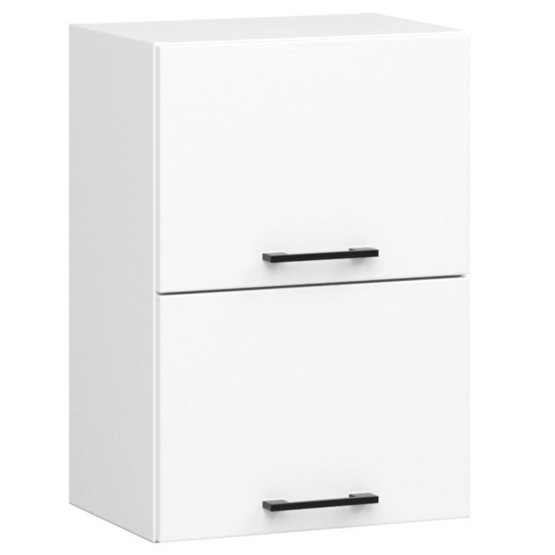 Szafka kuchenna podwójna Akord W40 system Oliwia Biała 40 cm drzwi uchylne 2 drzwi kolor Biały mat 2 półki 40x30x58 cm 1 szt.