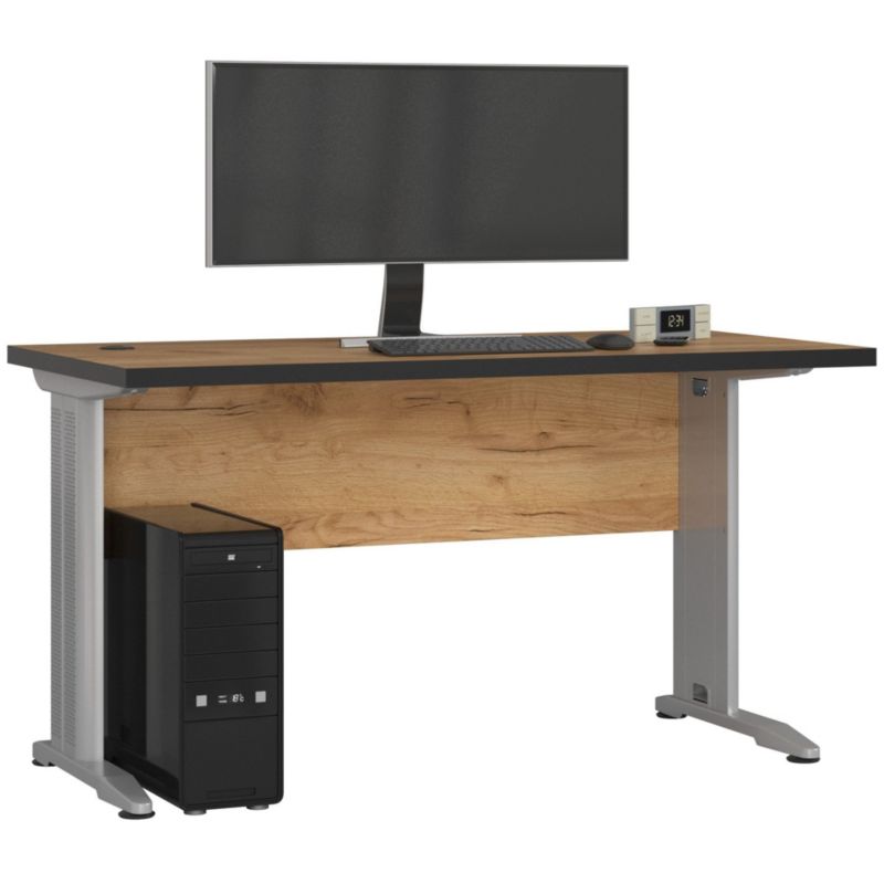 Biurko Akord BM135 Dąb Craft 135 cm kolor Dąb Craft mat 135x60x76 cm 1 szt.