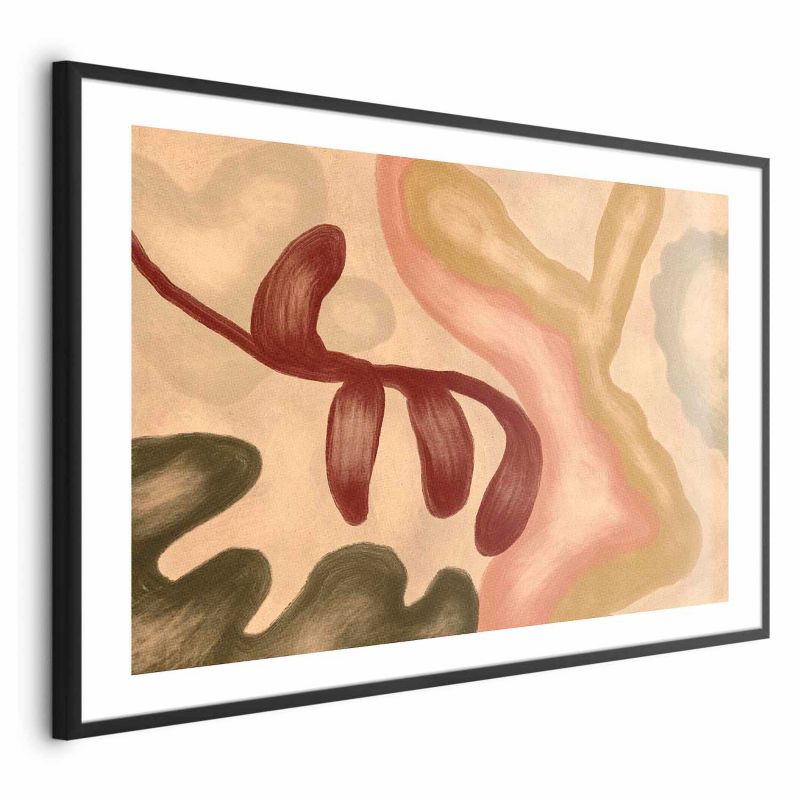 Plakat Artgeist Kolorowe kształty 90x60 cm z ramą czarną 1 szt