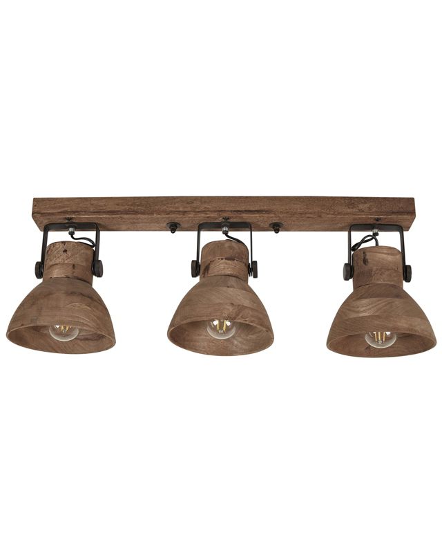 Lampa spot 3-punktowa Pennai Regulowana Ciemne drewno 1 szt.