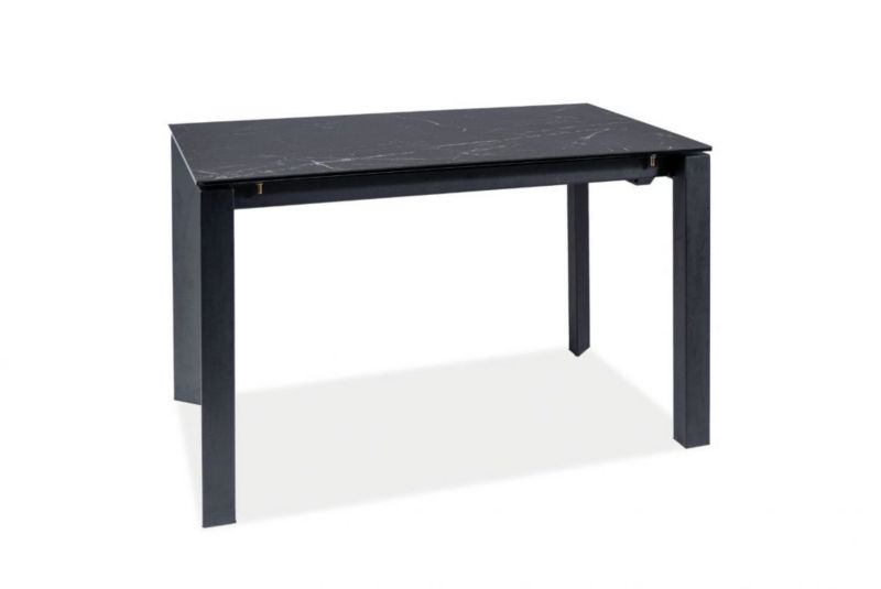 Stół Signal rozkładany METROPOL CERAMIC 120(180)x80 czarny marmur/czarny mat 1 szt
