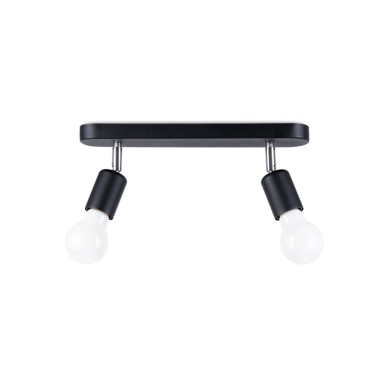 Plafon Sollux Lighting FORNES 2 czarny 1 szt.