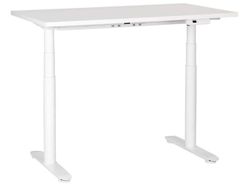 Biurko regulowane Elektryczny Biały Destinas 120 x 72 cm 1 szt.