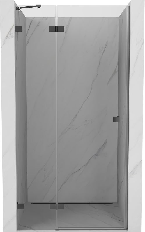 Drzwi prysznicowe uchylne Mexen Lunar gun metal 85x200 cm 1 szt.