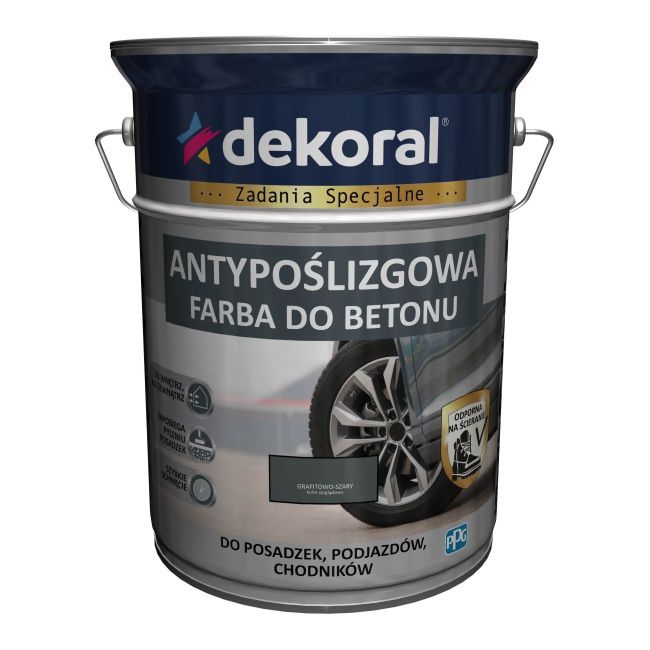 Farba do betonu Dekoral antypoślizgowa szary mat 5 l
