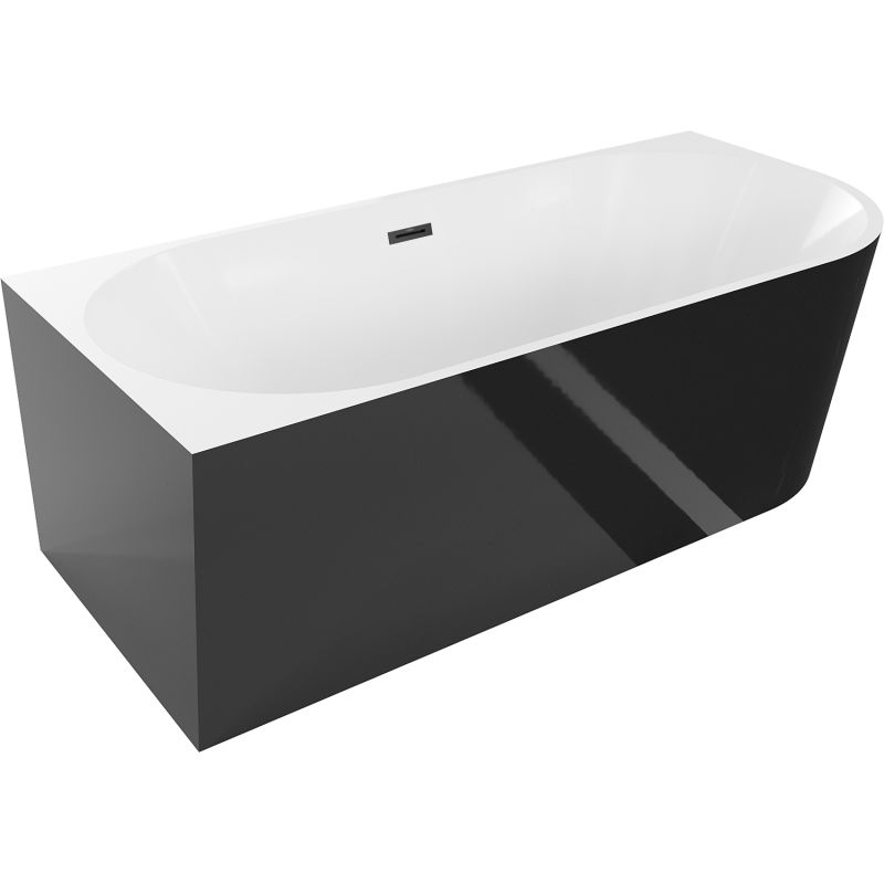 Wanna wolnostojąca Mexen Mia biała czarna 180x80 cm 52691808075L-70 1 szt.