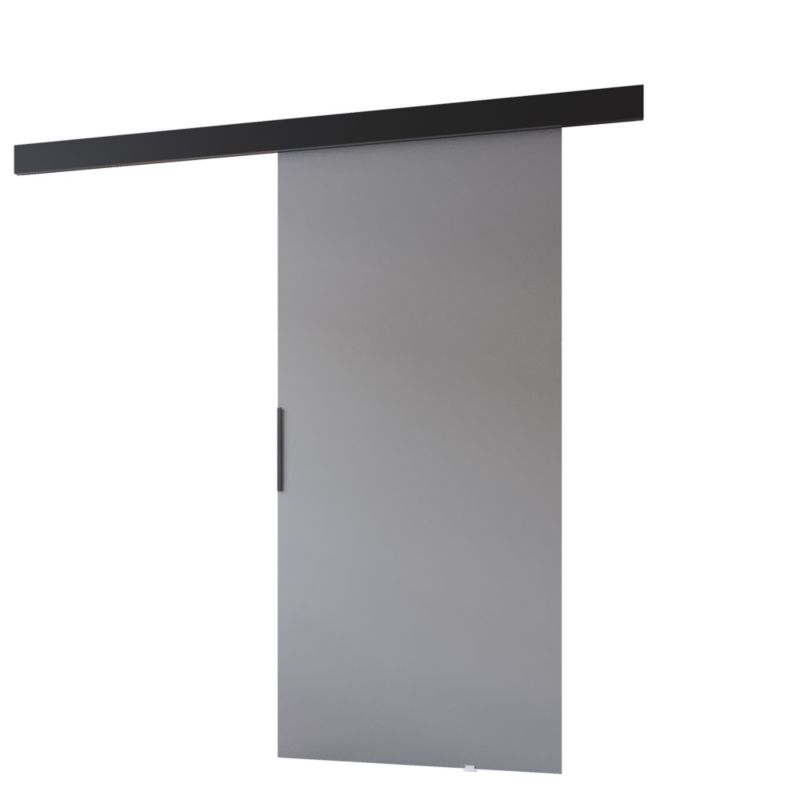 Drzwi przesuwne MINIO go for it PRIM A 96 cm szare z czarną maskownicą 1 szt.