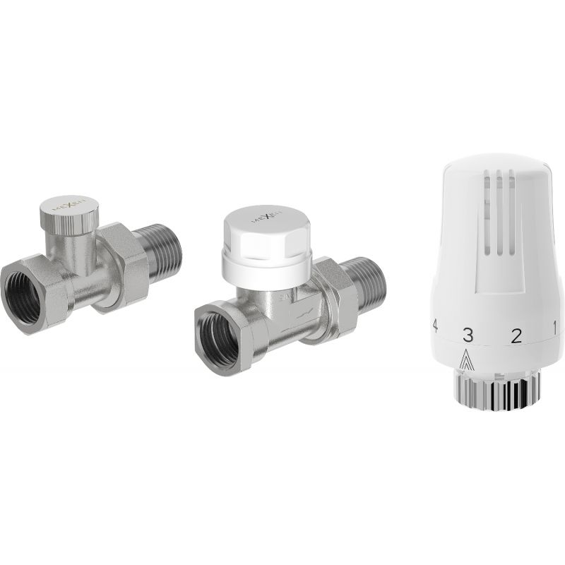 Zestaw termostatyczny prosty Mexen G01 nikiel W914-012-918-01 1 szt.