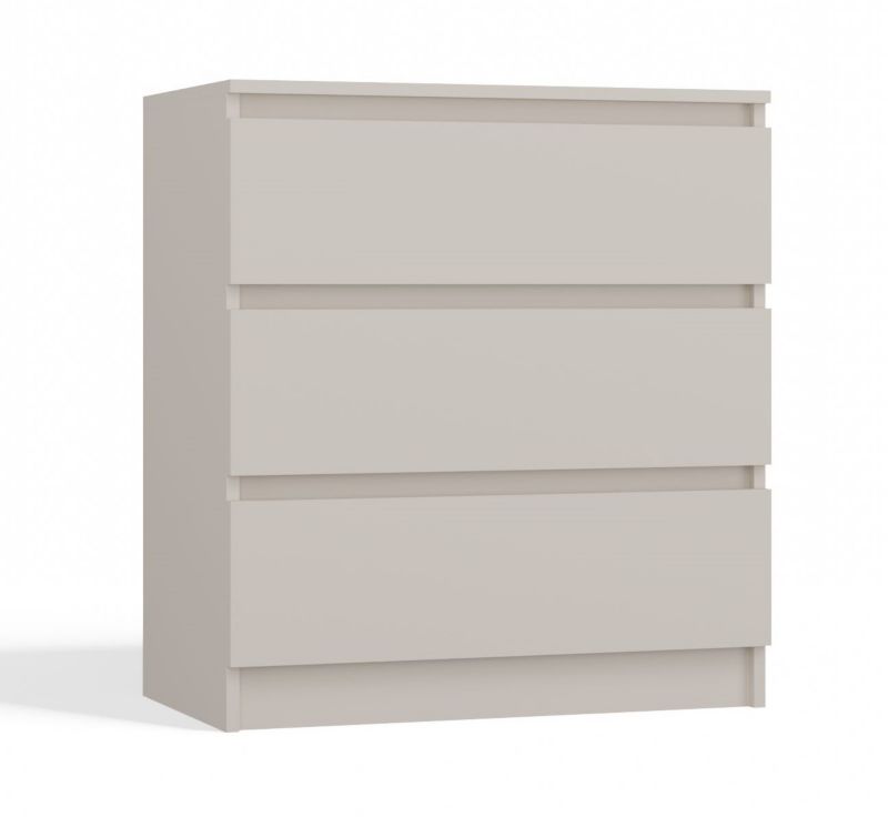 Komoda Topeshop Malwa Szafka 3 Szuflady M3 Kaszmir Beż 40x70x75 cm 1 szt.
