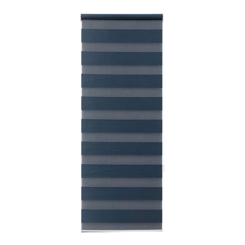Roleta dzień/noc GoodHome Elin 37,3 x 160 cm granatowy